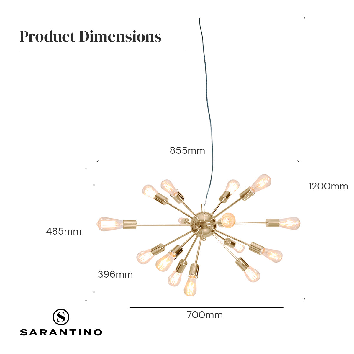 sarantino-15-light-sputnik-chandelier-in-brass-finish www.mallsonline.com.au