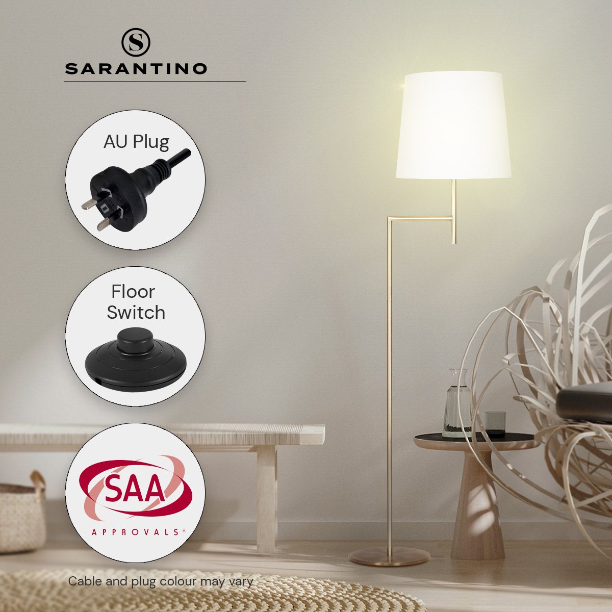sarantino-metal-floor-lamp-in-antique-brass-finish-with-cream-linen-fabric-shade www.mallsonline.com.au