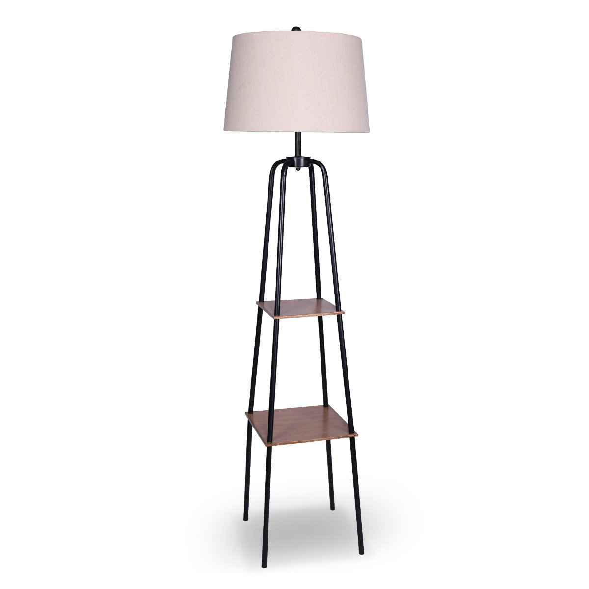 sarantino-metal-etagere-floor-lamp-shade-metal-shelf-in-wood-finish www.mallsonline.com.au