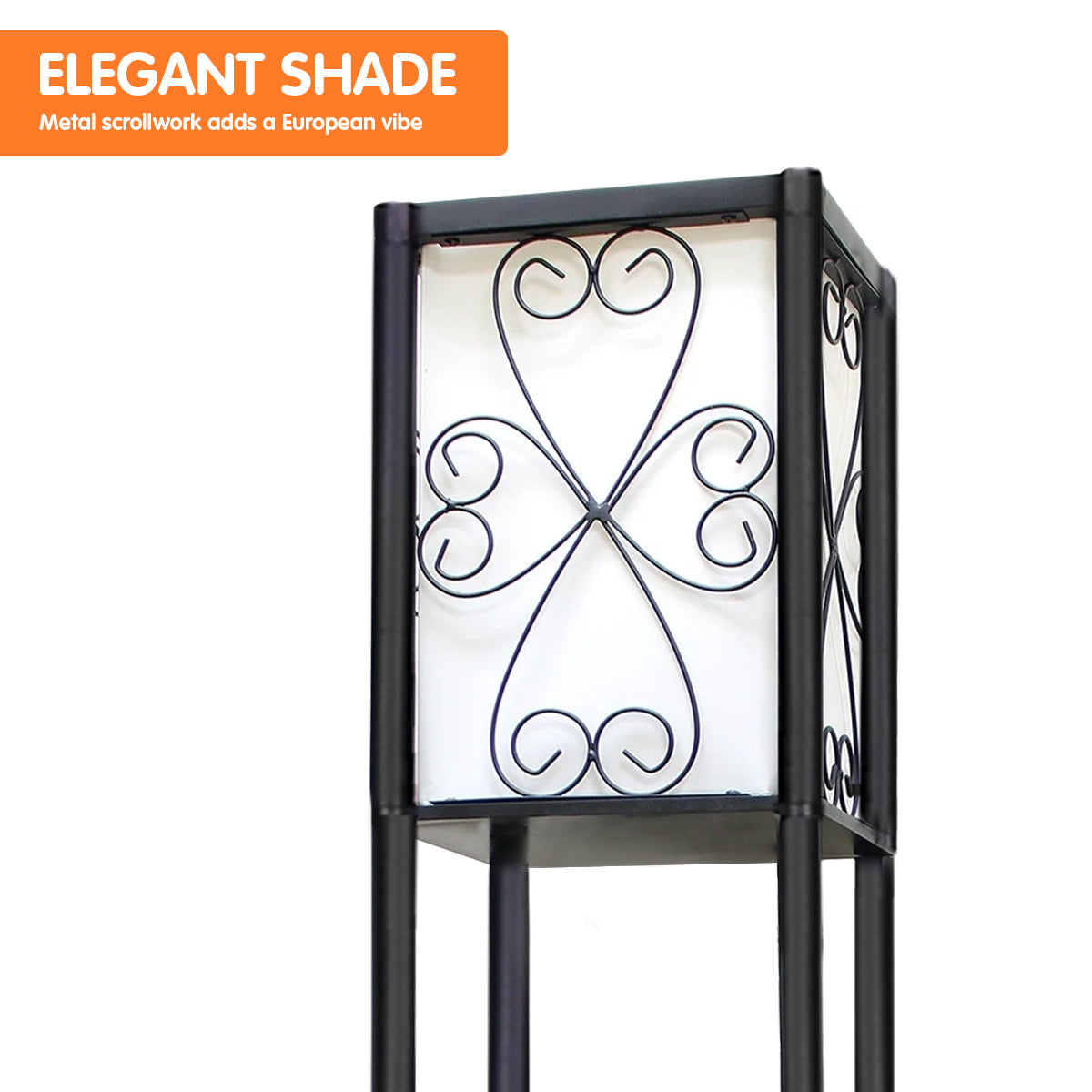 sarantino-metal-etagere-floor-lamp-with-wine-holder-shelf www.mallsonline.com.au