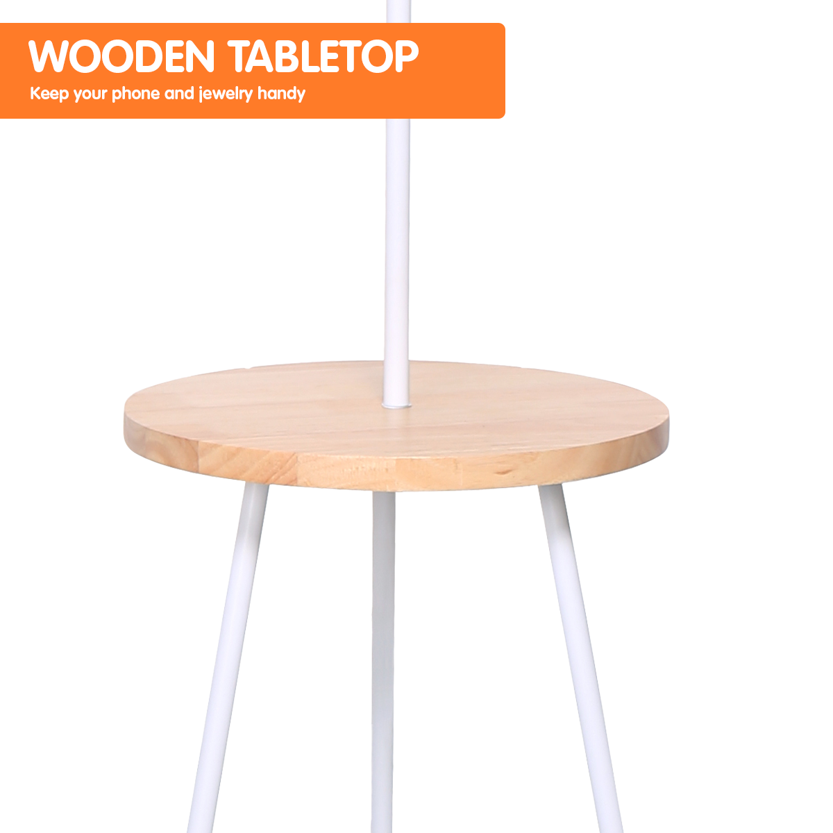 sarantino-metal-tripod-floor-lamp-shade-with-wooden-table-shelf www.mallsonline.com.au