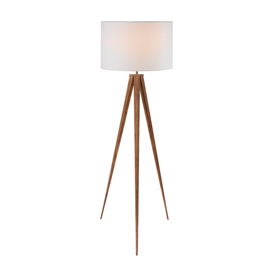 sarantino-metal-tripod-floor-spot-lamp-shade-drum-in-wooden-finish www.mallsonline.com.au