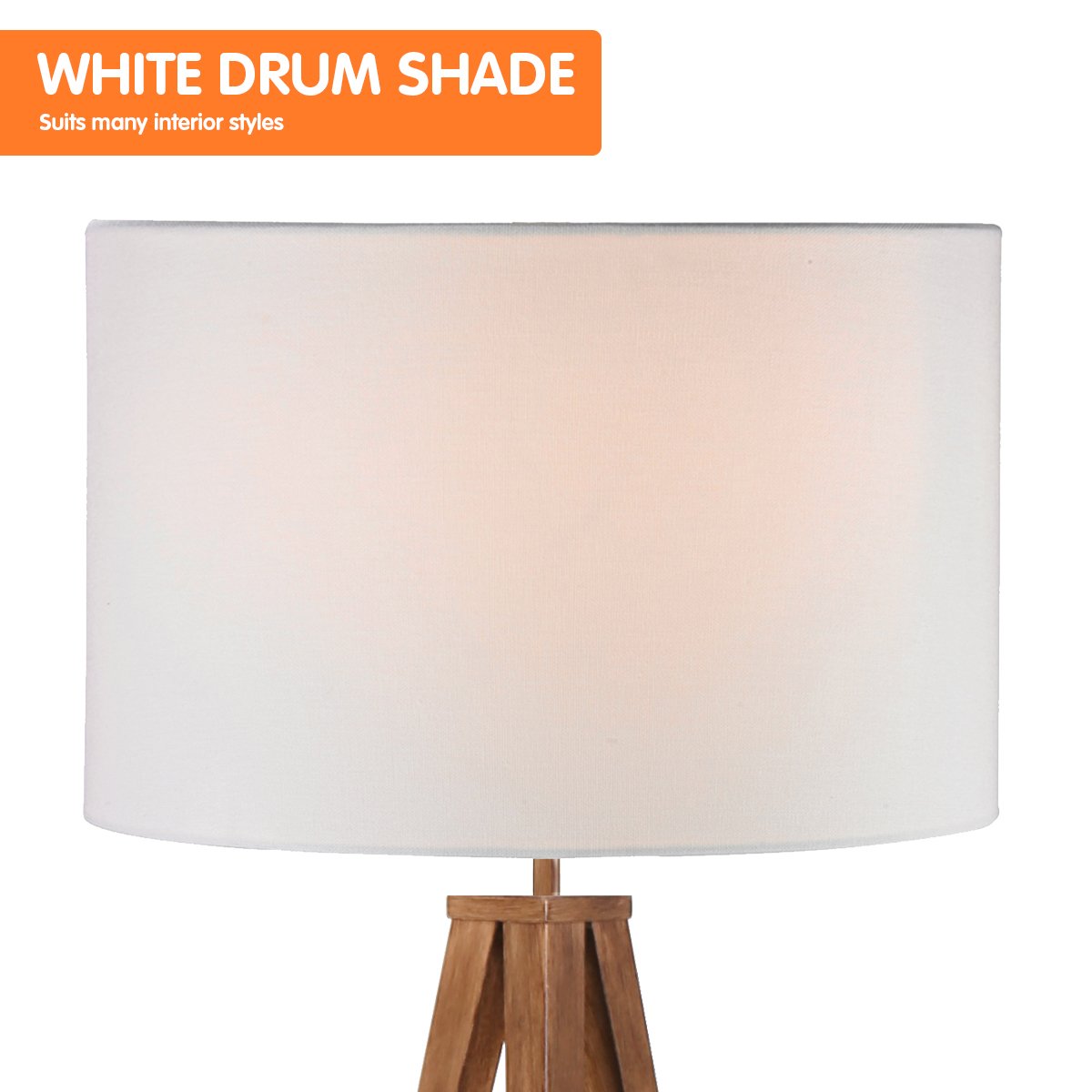 sarantino-metal-tripod-floor-spot-lamp-shade-drum-in-wooden-finish www.mallsonline.com.au