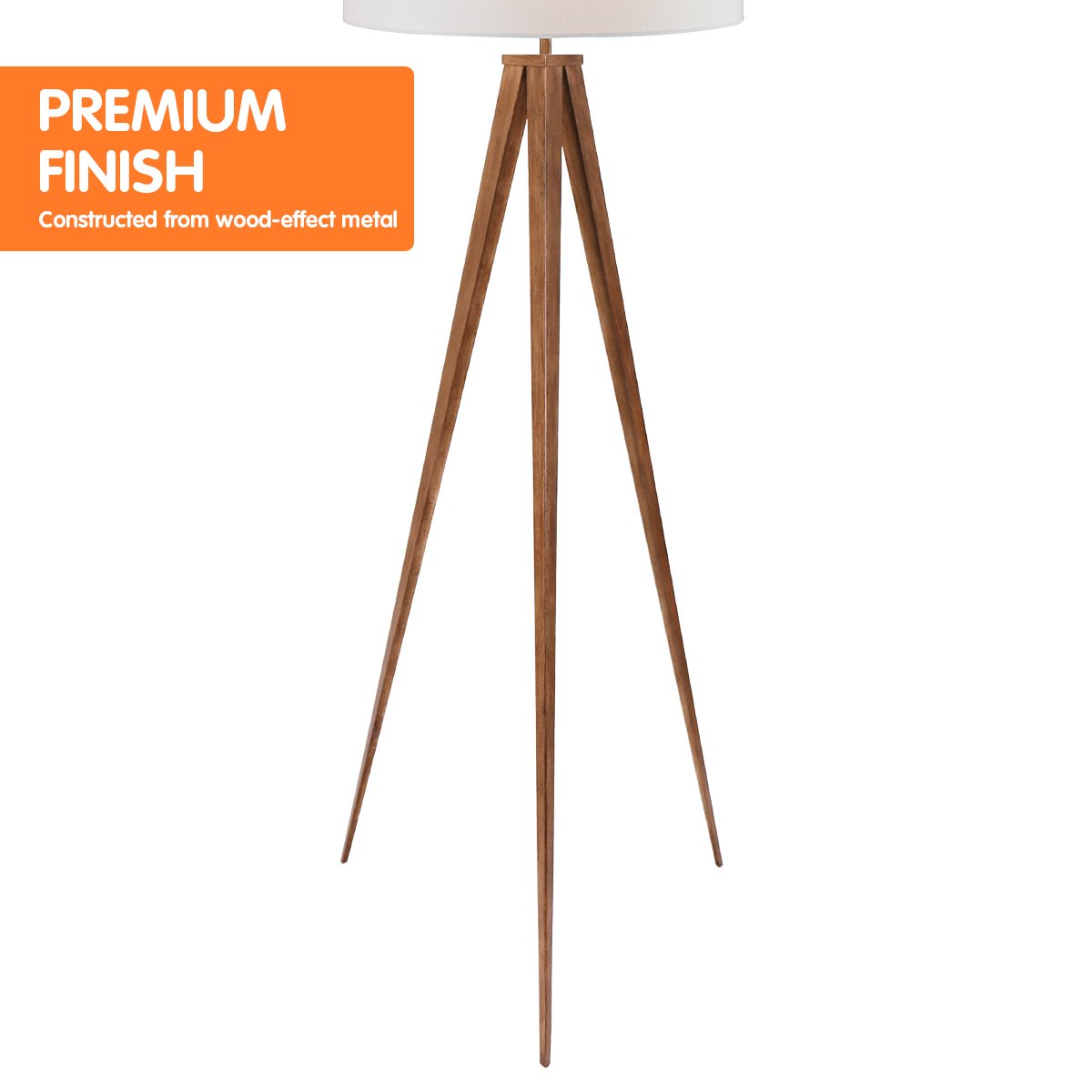 sarantino-metal-tripod-floor-spot-lamp-shade-drum-in-wooden-finish www.mallsonline.com.au