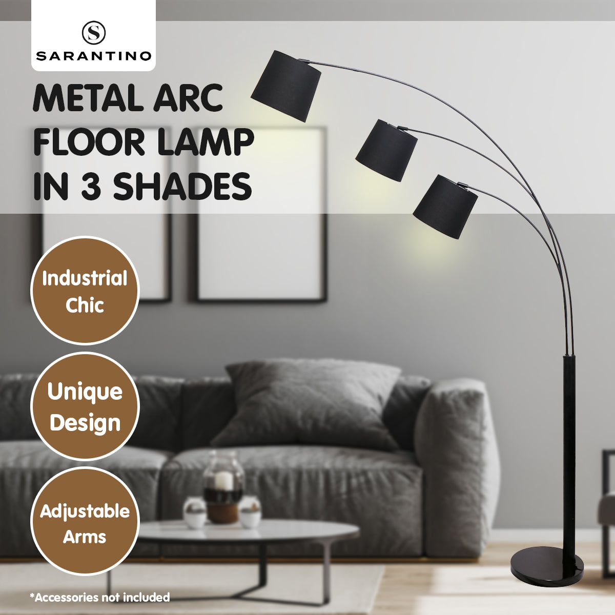 sarantino-3-light-arc-floor-lamp-adjustable-black-3-shades www.mallsonline.com.au