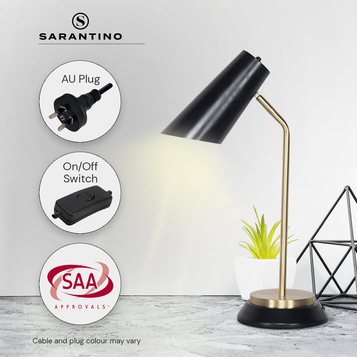 sarantino-electric-reading-light-table-lamp-brass-finish-black www.mallsonline.com.au