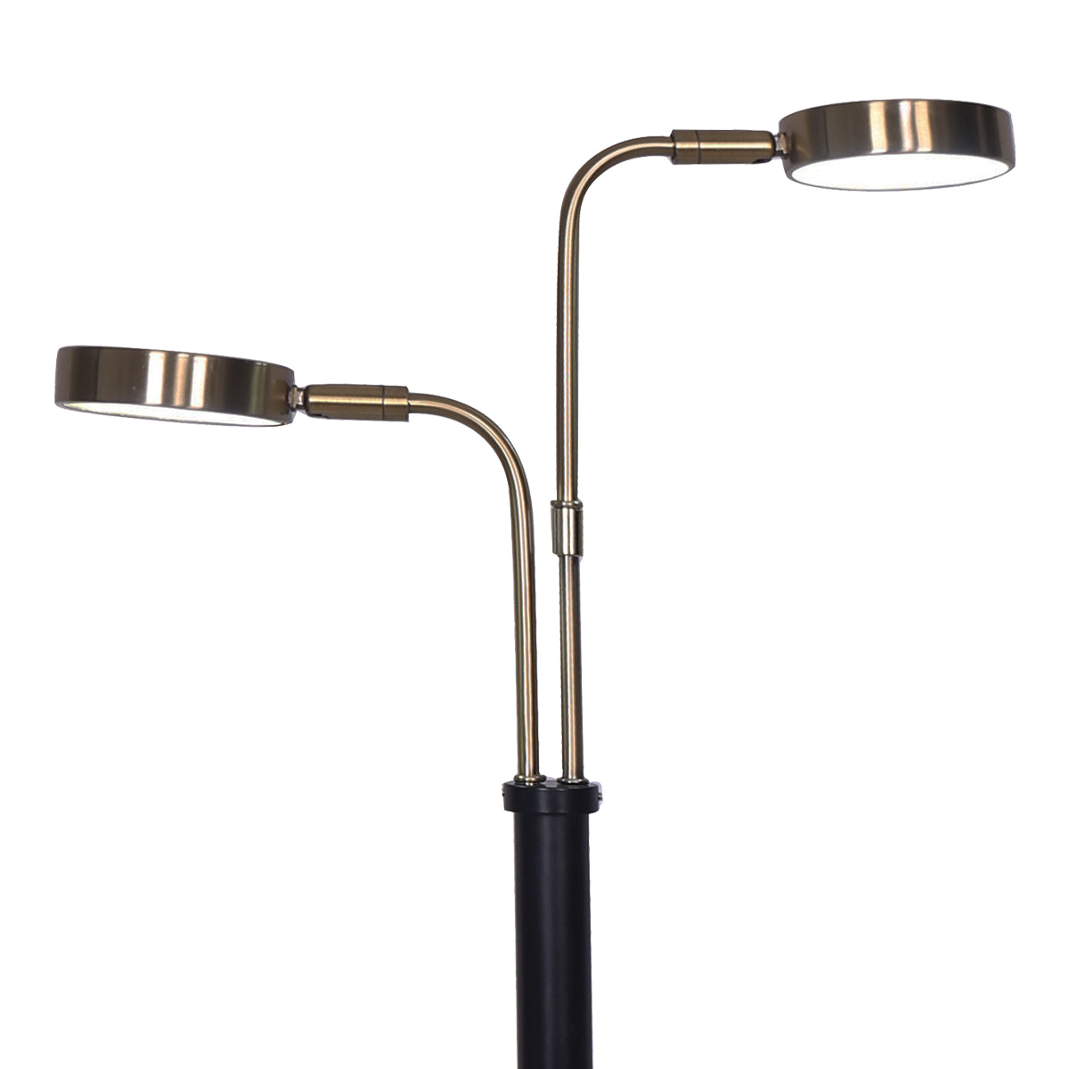 sarantino-led-metal-table-lamp-with-2-lights-brushed-gold-black-finish www.mallsonline.com.au