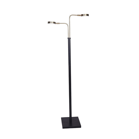 sarantino-led-metal-floor-lamp-with-2-lights-in-brushed-gold-and-black-finish www.mallsonline.com.au