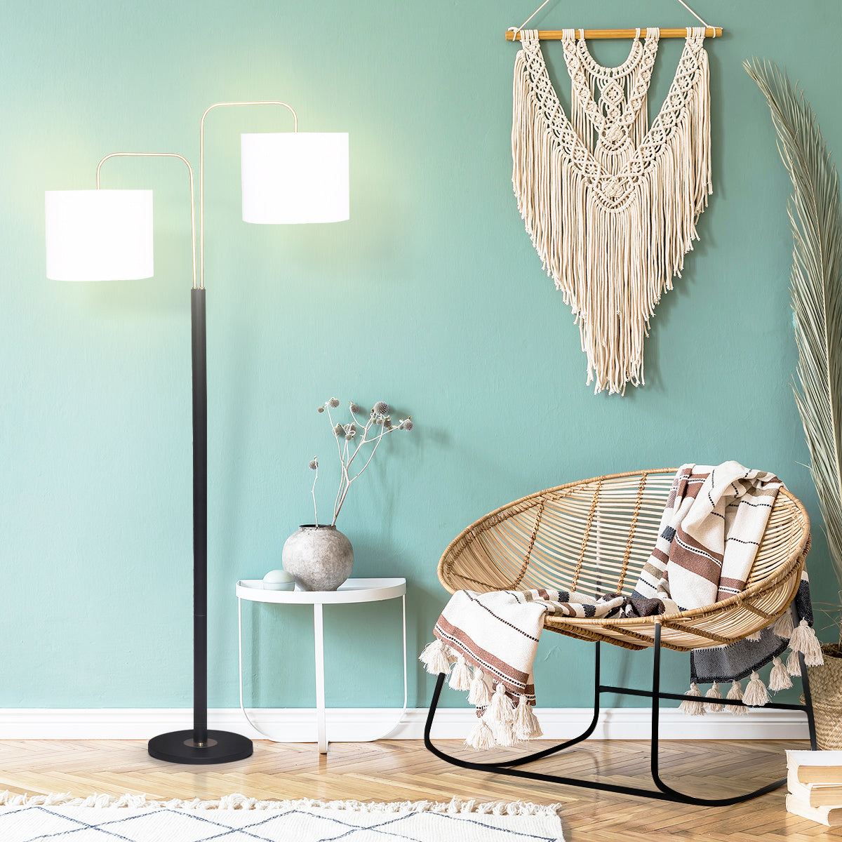 sarantino-black-brass-finish-reading-light-electric-table-lamp www.mallsonline.com.au