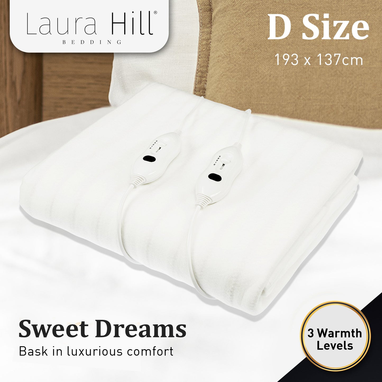laura-hill-heated-electric-blanket-double-size-fitted-polyester-underlay-winter-throw-white at www.mallsonline.com.au