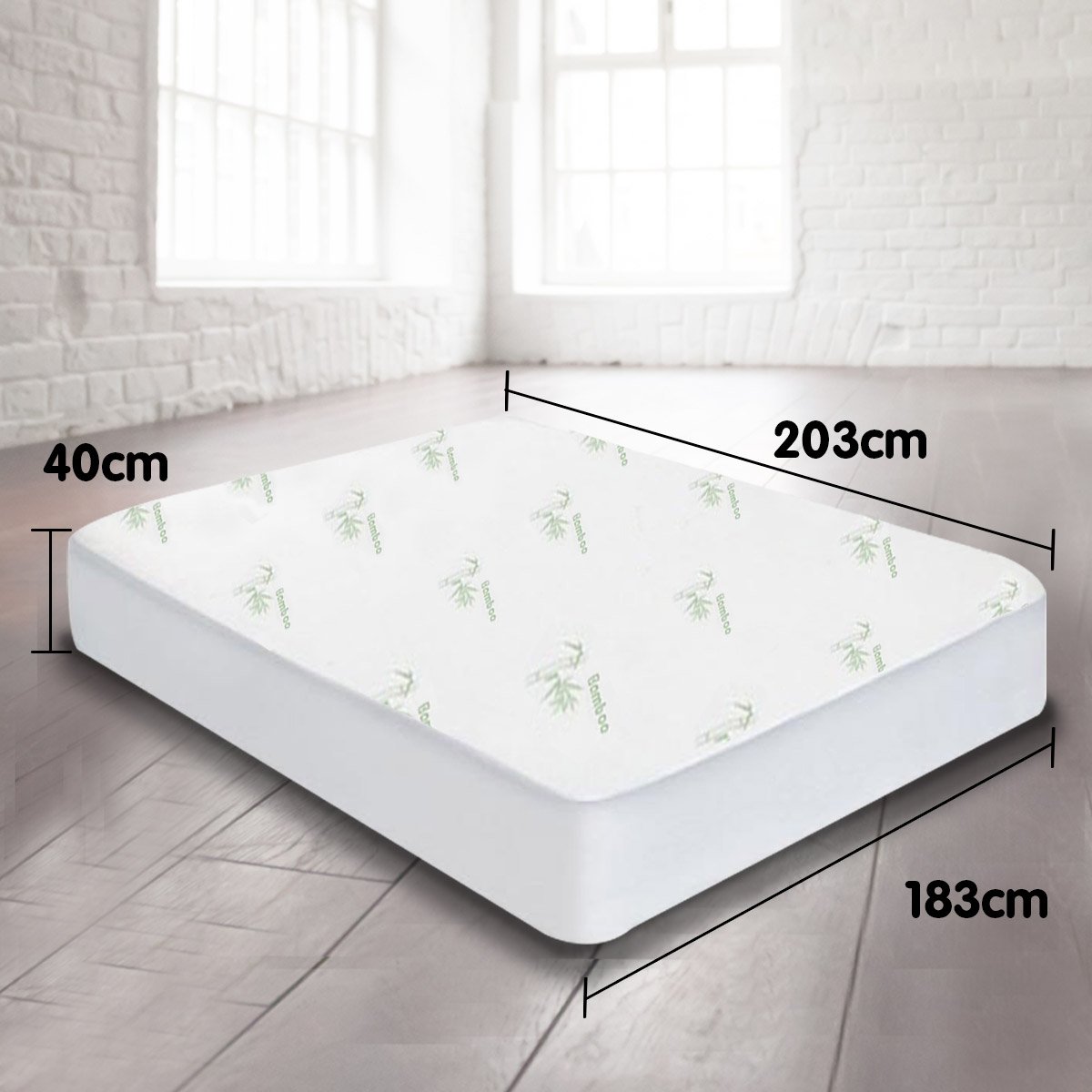 laura-hill-bamboo-mattress-protector-king at www.mallsonline.com.au