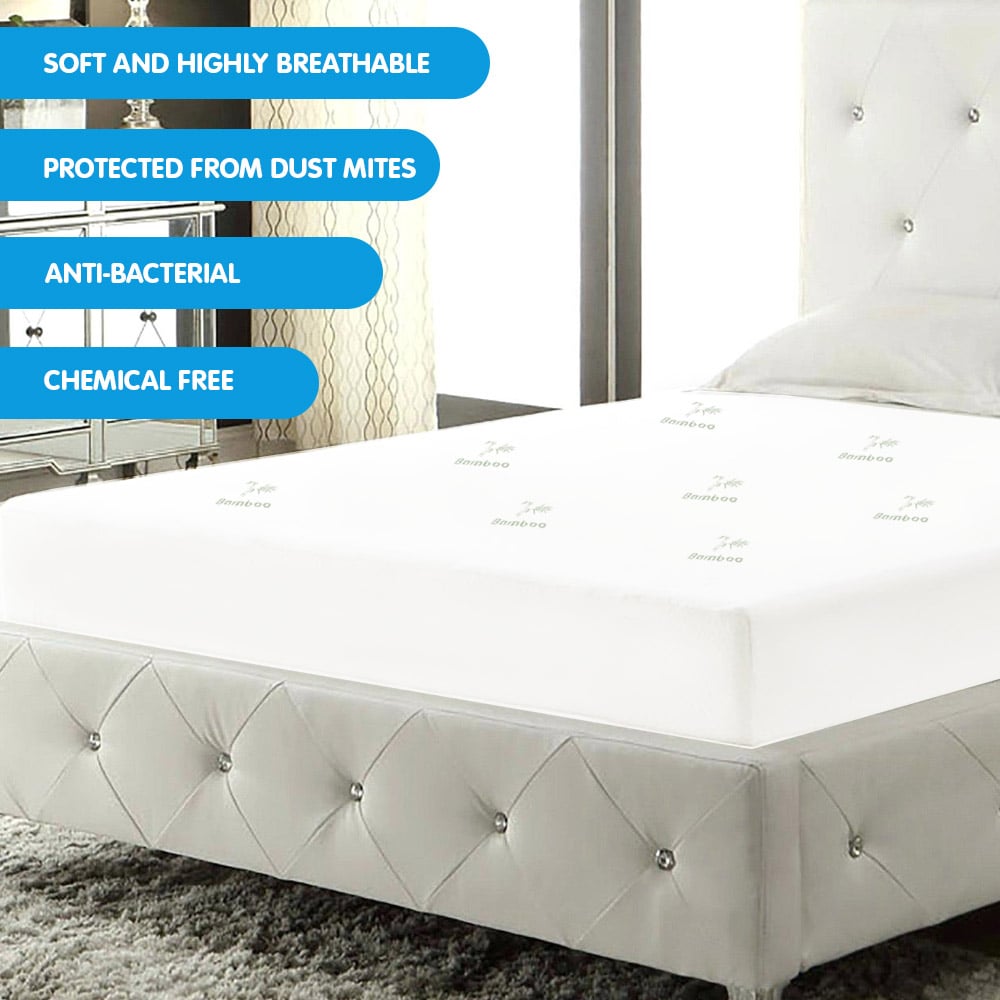 laura-hill-bamboo-mattress-protector-single at www.mallsonline.com.au