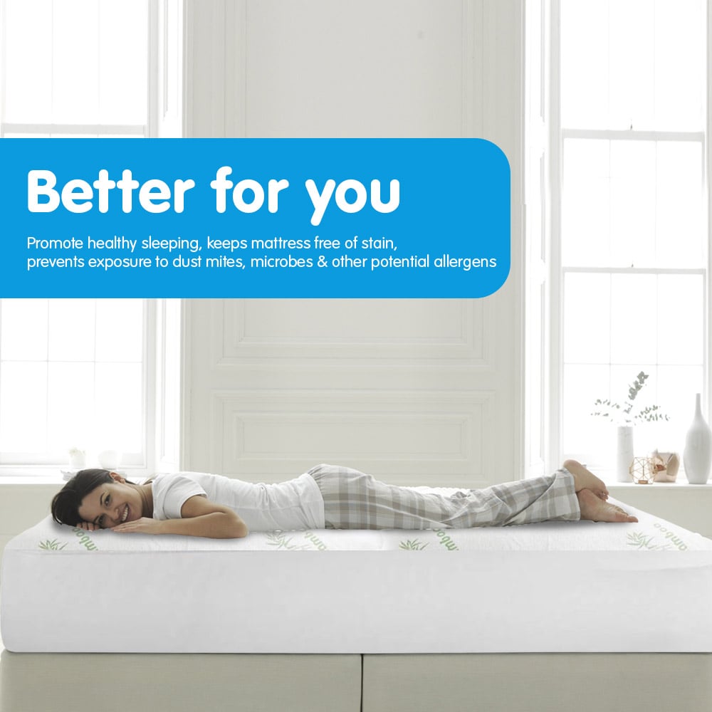 laura-hill-bamboo-mattress-protector-single at www.mallsonline.com.au