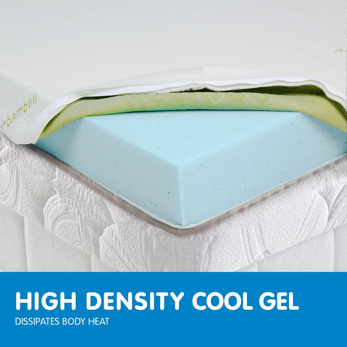 laura-hill-cool-gel-memory-foam-mattress-topper-king at www.mallsonline.com.au