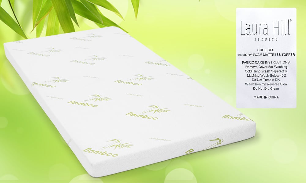 laura-hill-cool-gel-memory-foam-mattress-topper-king-single at www.mallsonline.com.au