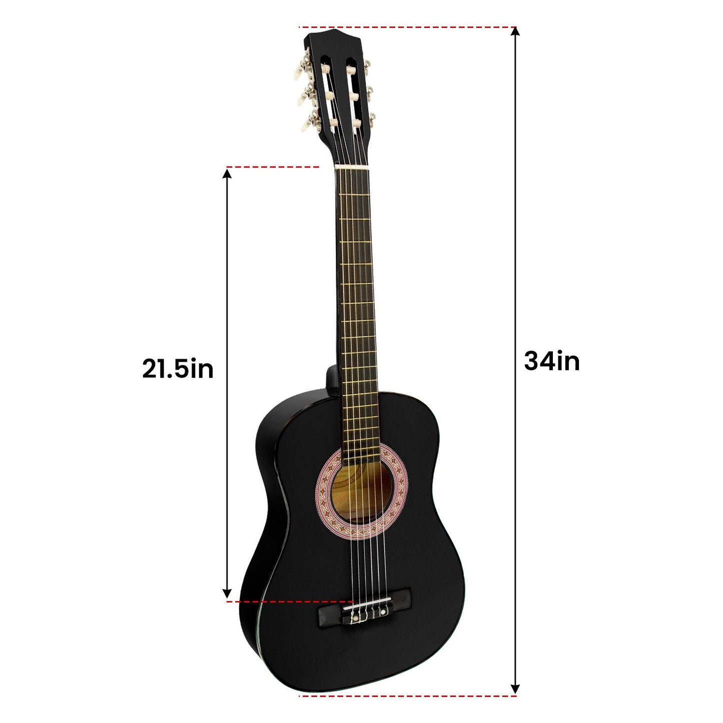 karrera-34in-acoustic-children-wooden-guitar-black at www.mallsonline.com.au