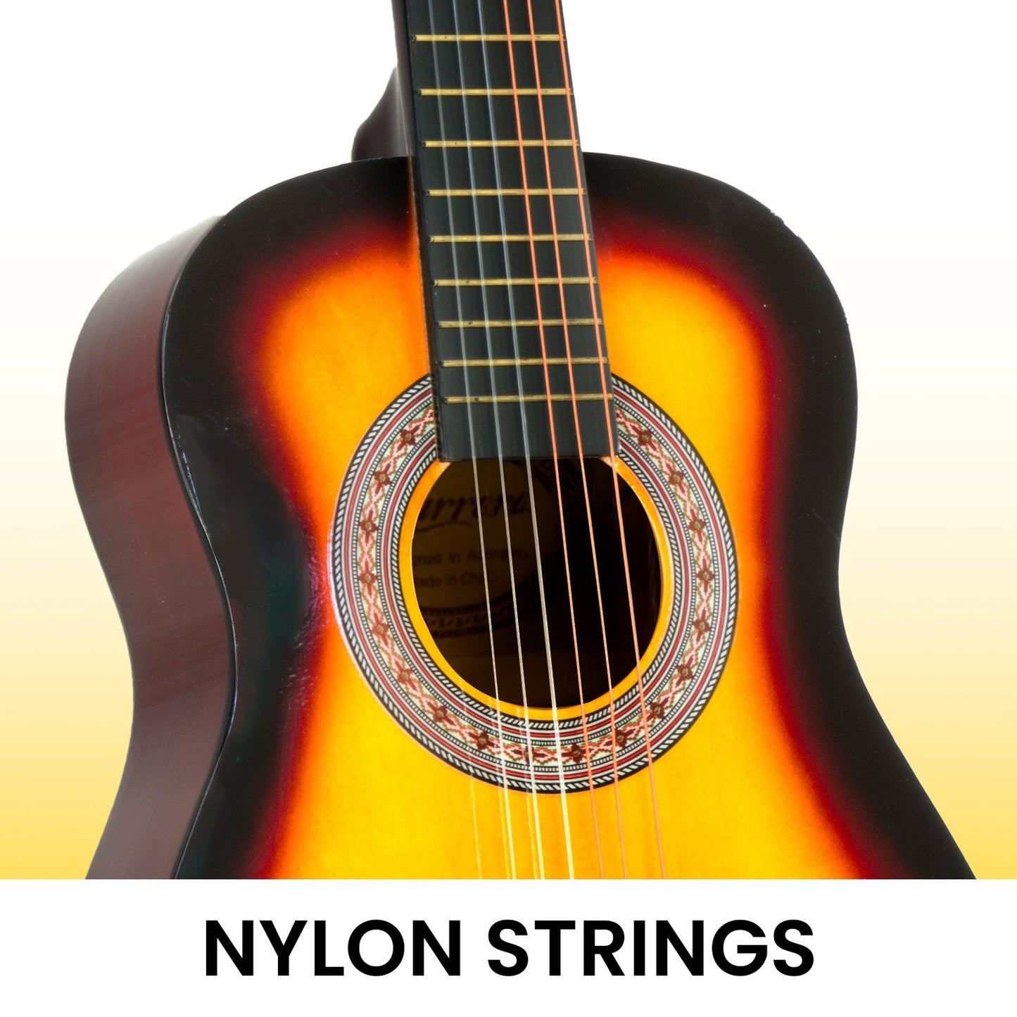 karrera-34in-acoustic-wooden-childrens-guitar-sunburst at www.mallsonline.com.au