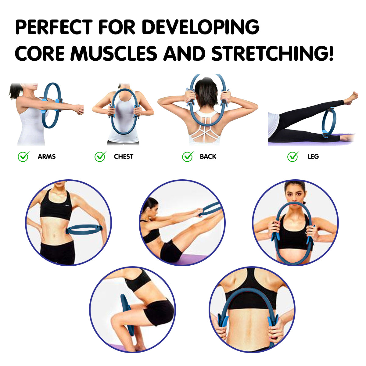 powertrain-pilates-ring-band-yoga-home-workout-exercise-band-blue www.mallsonline.com.au