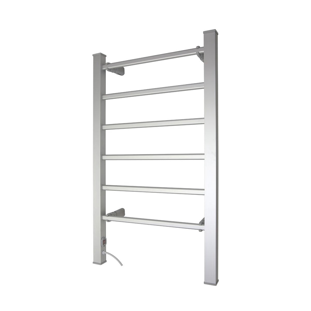 pronti-heated-towel-rack-electric-bathroom-towel-rails-warmer-100w-silver at www.mallsonline.com.au