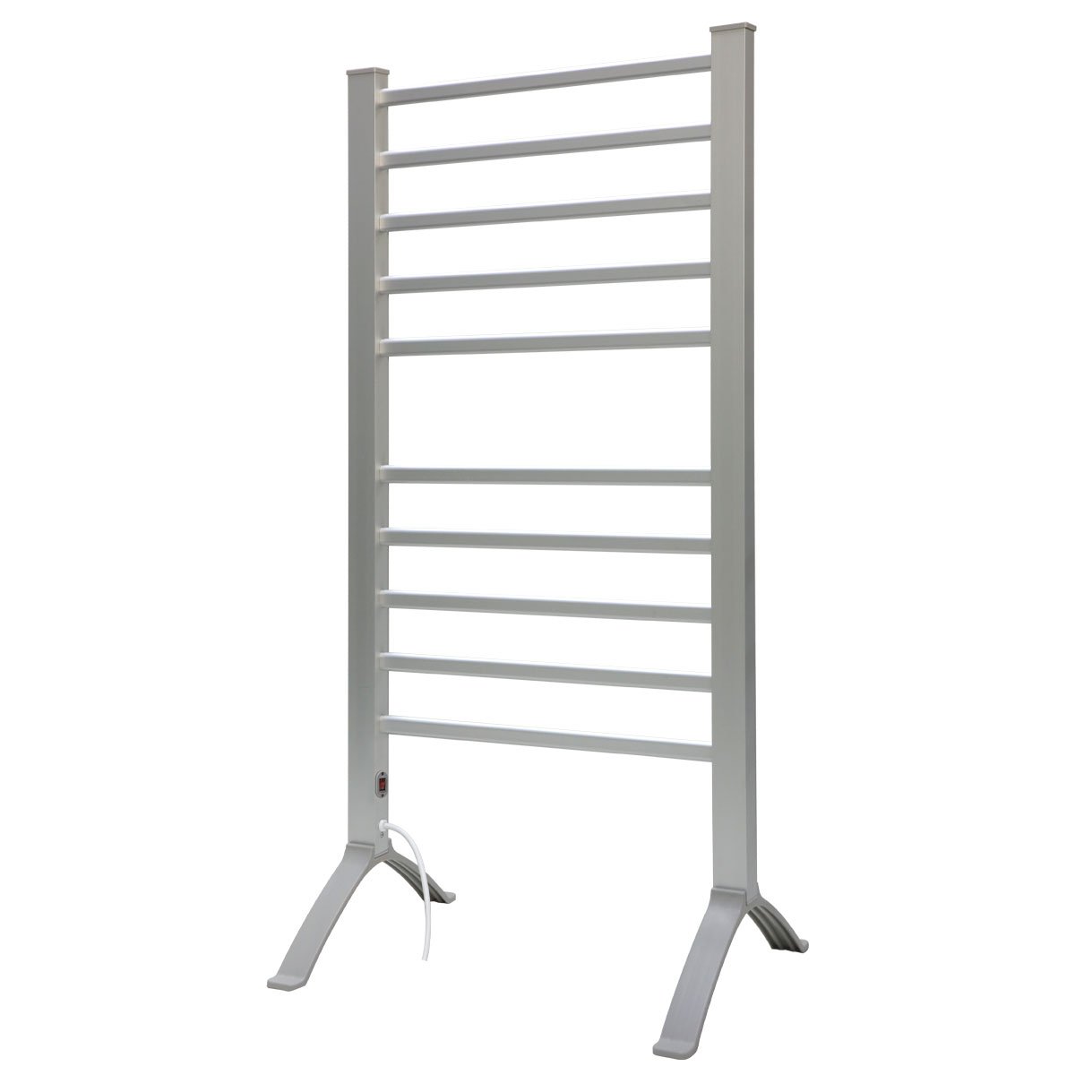 pronti-heated-towel-rack-electric-bathroom-towel-rails-warmer-ev-160-silver at www.mallsonline.com.au