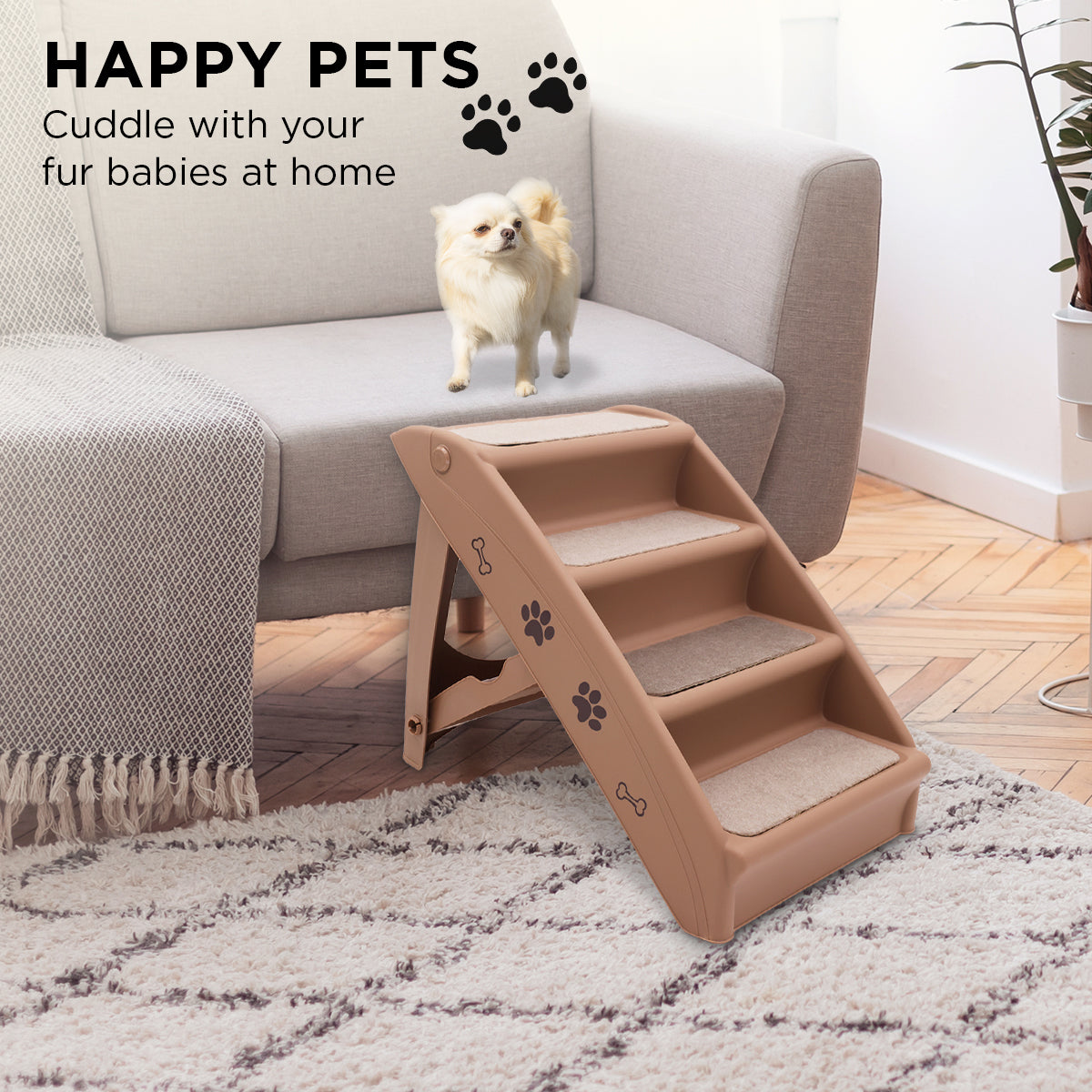 furtastic-50cm-foldable-step-ladder-stairs-brown www.mallsonline.com.au