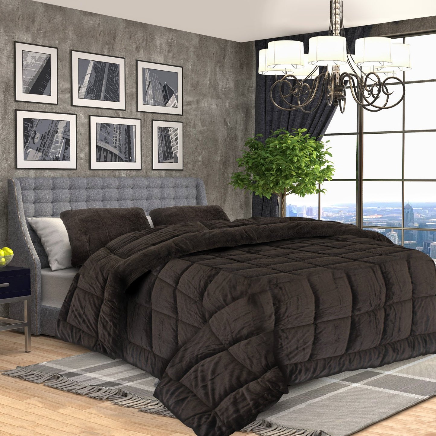 laura-hill-faux-mink-comforter-quilt-doona-duvet-600gsm-super-king at www.mallsonline.com.au