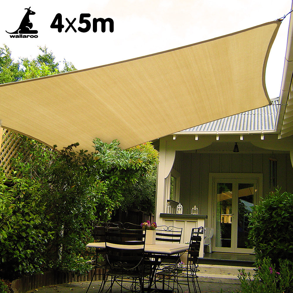 wallaroo-rectangular-shade-sail-4m-x-5m-sand www.mallsonline.com.au