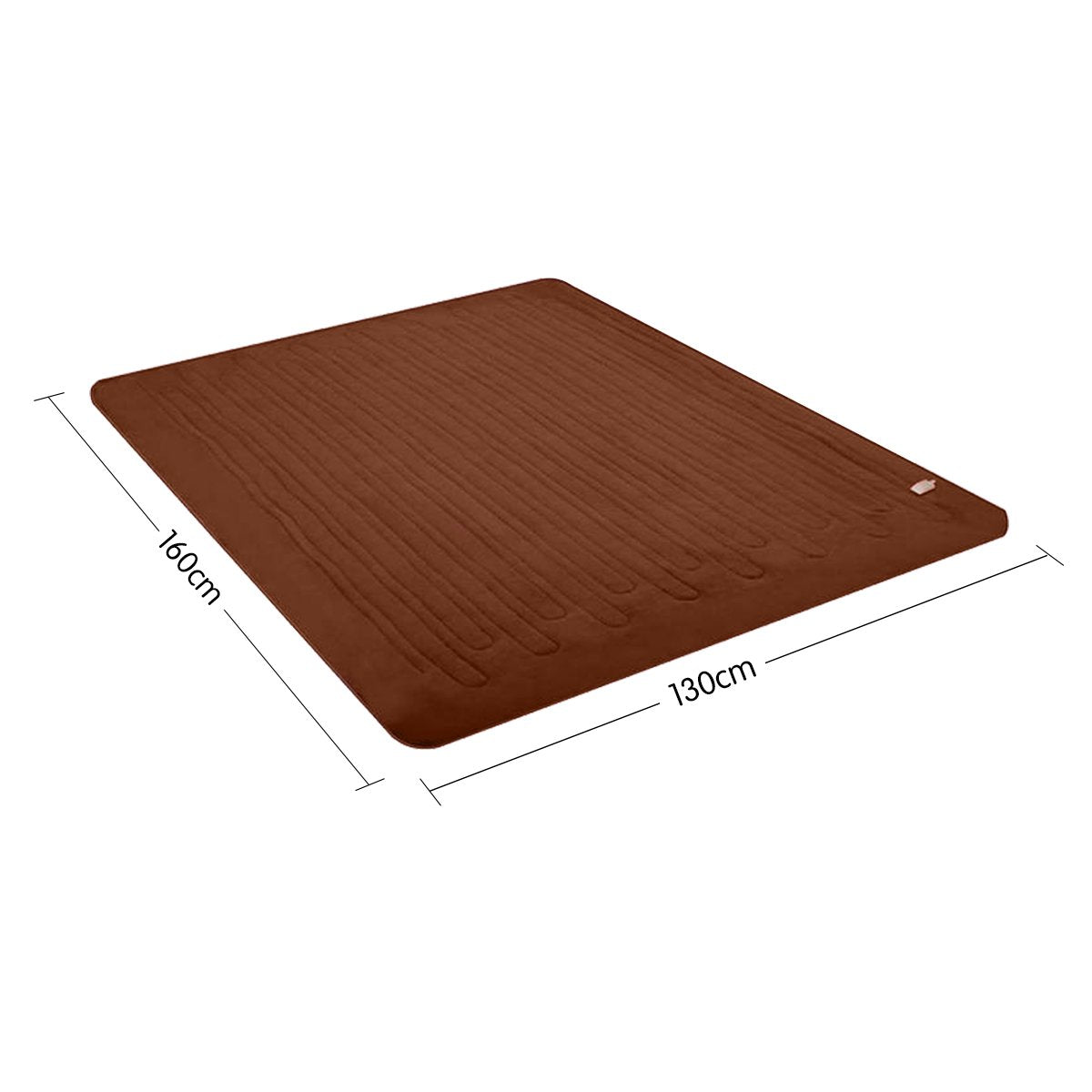 laura-hill-heated-electric-blanket-throw-rug-coral-warm-fleece-brown at www.mallsonline.com.au