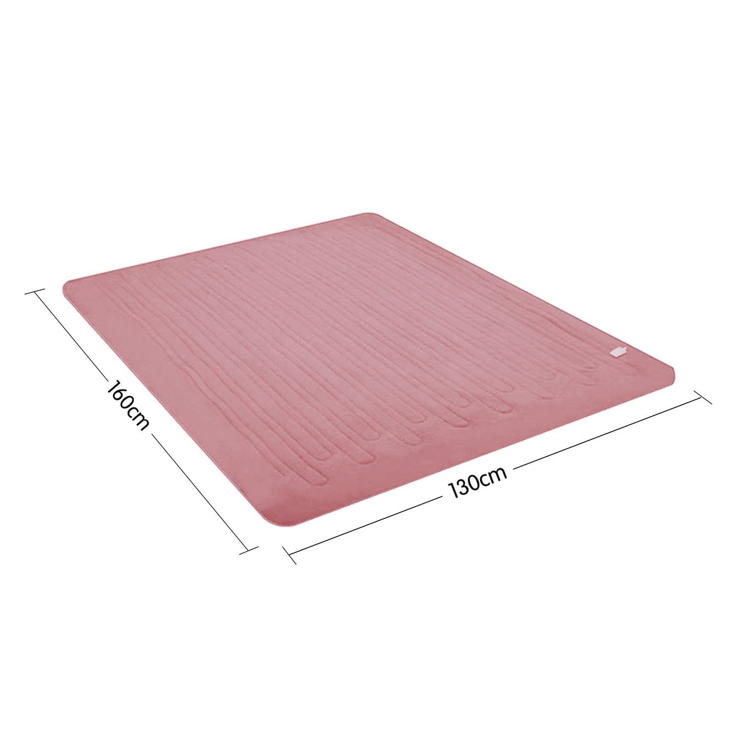 laura-hill-heated-electric-blanket-throw-rug-coral-warm-fleece-pink at www.mallsonline.com.au