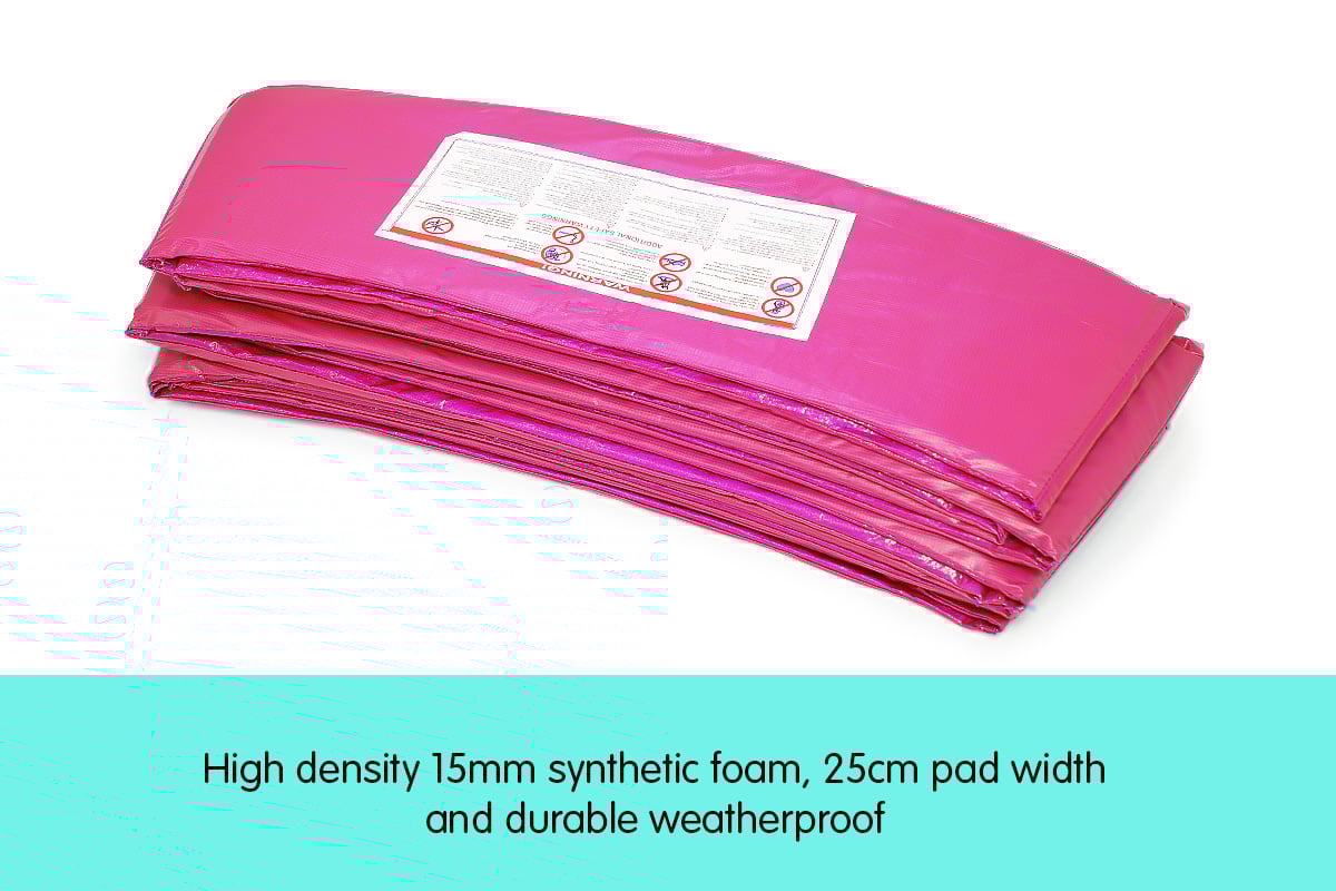 kahuna-10ft-trampoline-replacement-pad-round-pink www.mallsonline.com.au
