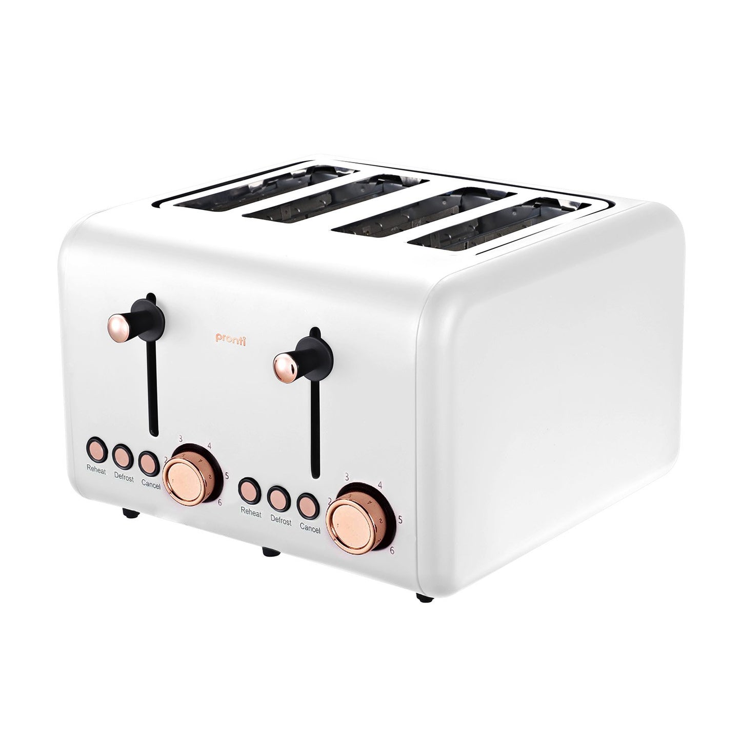 pronti-4-slice-toaster-rose-trim-collection-white at www.mallsonline.com.au