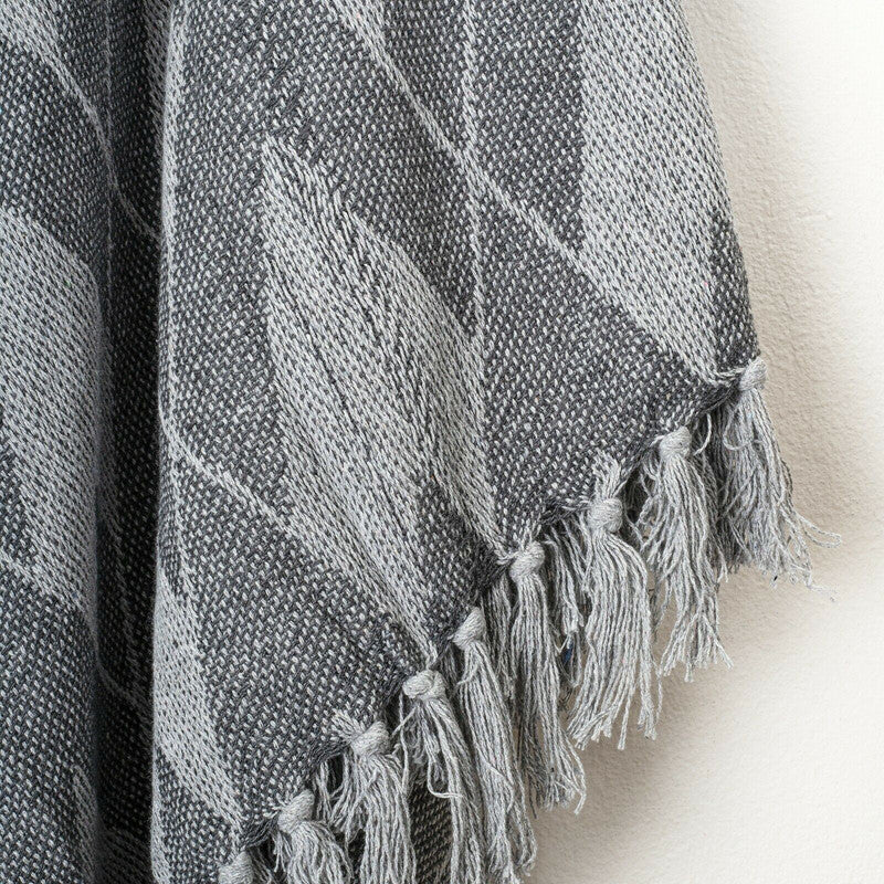 soft-cotton-handloom-bed-sofa-throw-blanket-plaid-pattern-grey www.mallsonline.com.au