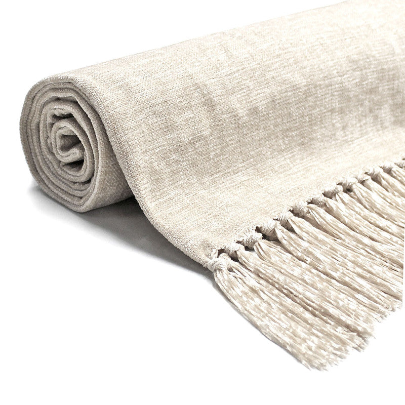 acrylic-chenille-tassel-knitted-blanket-bed-sofa-throw-rug-150-x-200-cm-white www.mallsonline.com.au