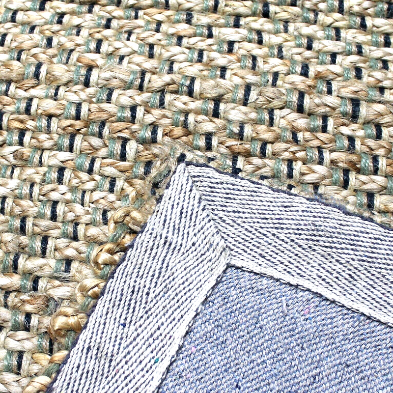 hand-braided-jute-runner-with-green-textured-weave-50-x-120-cm www.mallsonline.com.au