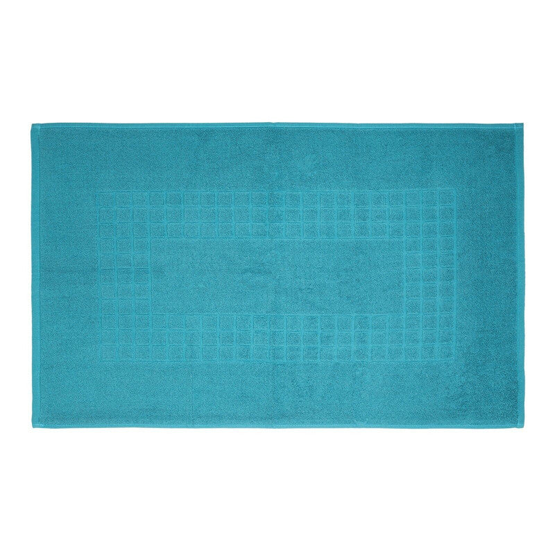 microfiber-soft-non-slip-bath-mat-check-design-petrol at www.mallsonline.com.au