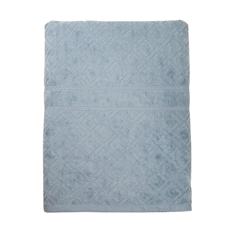 premium-velour-diamond-design-jacquard-bath-towel-blue at www.mallsonline.com.au