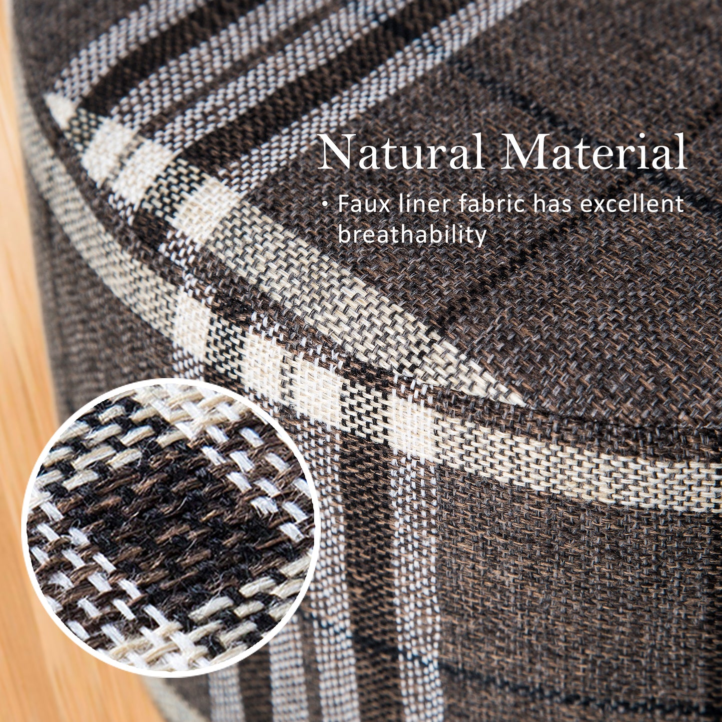 la-bella-2-set-lattice-fabric-ottoman-round-wooden-leg-foot-stool at www.mallsonline.com.au