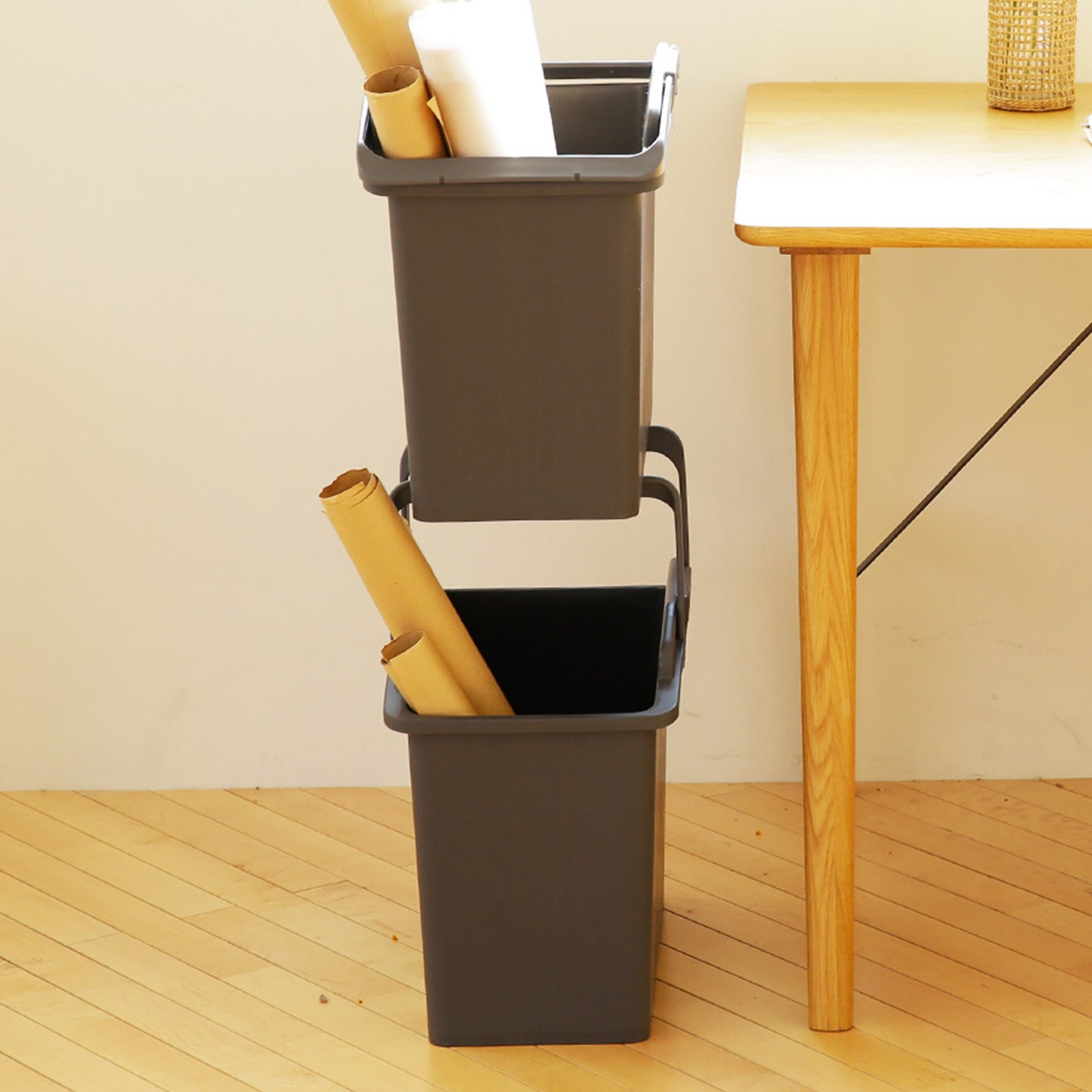nplastic-2-set-dark-grey-stackable-multipurpose-laundry-basket www.mallsonline.com.au
