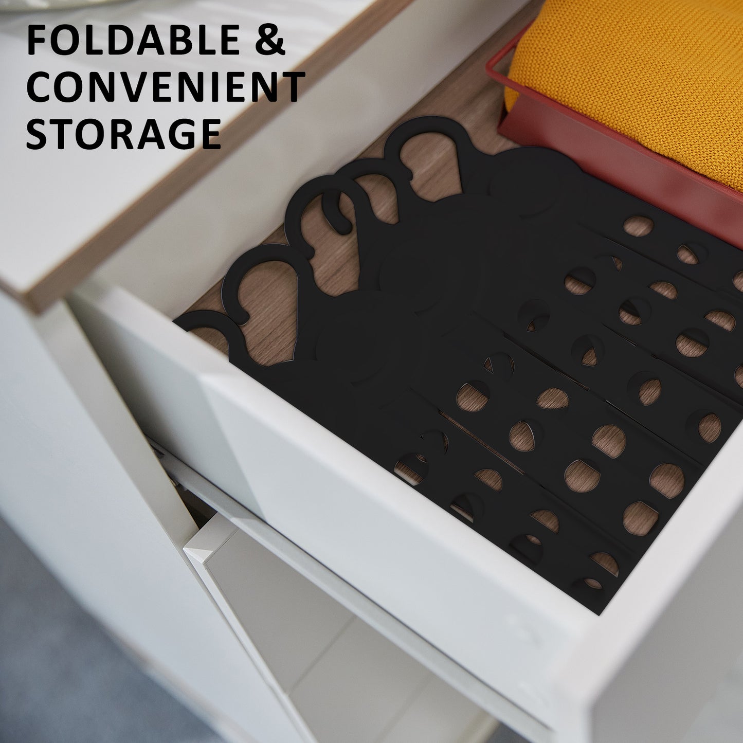 wing-50-set-black-plus-hanger-multiple-clothes-rack-organizer-foldable www.mallsonline.com.au