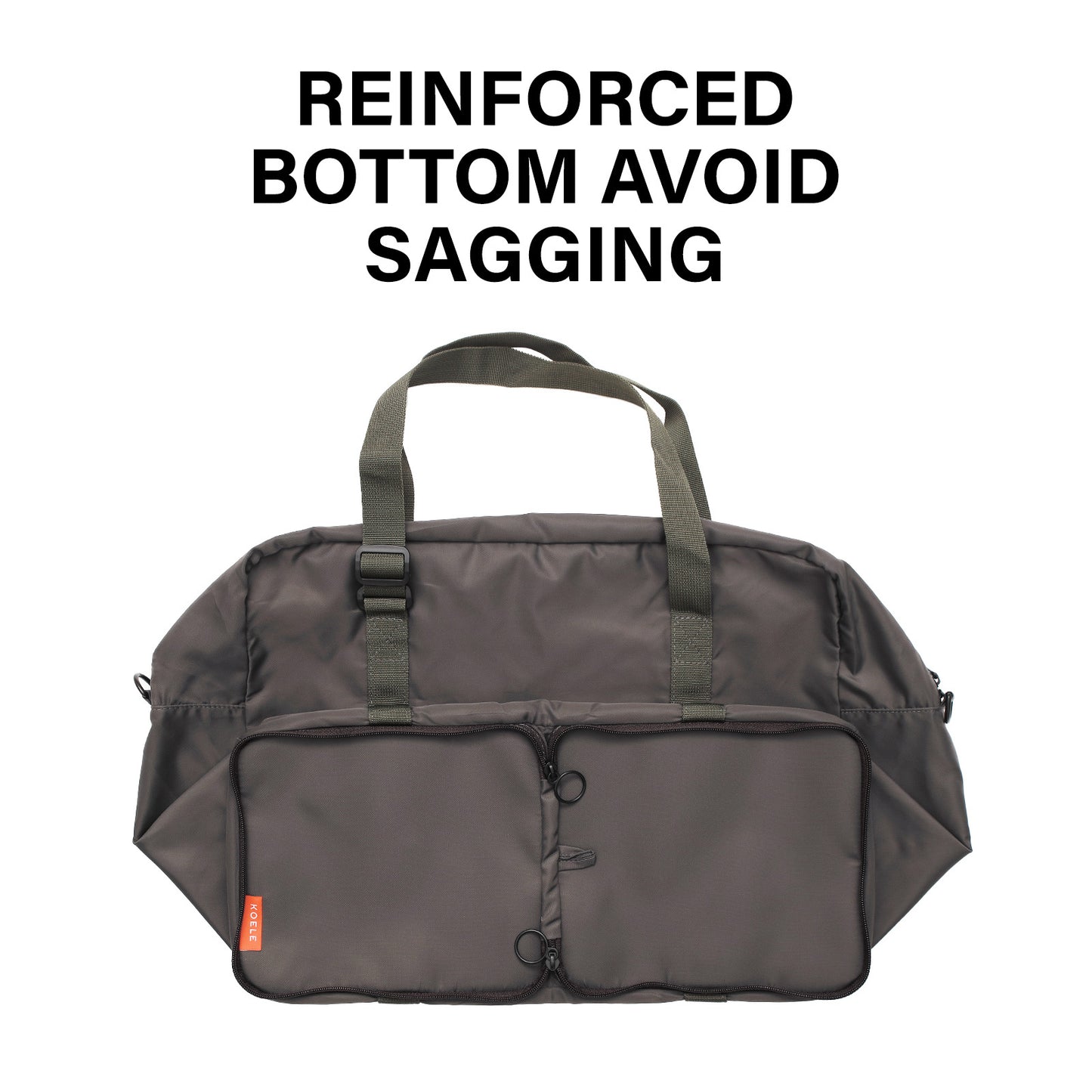 koele-khaki-shopper-bag-travel-duffle-bag-foldable-laptop-luggage-ko-boston at www.mallsonline.com.au