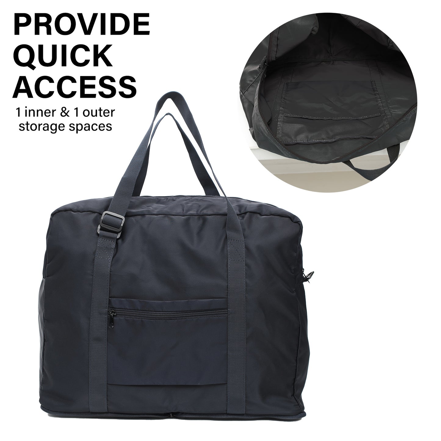 koele-navy-shopper-bag-travel-duffle-bag-foldable-laptop-luggage-ko-boston at www.mallsonline.com.au