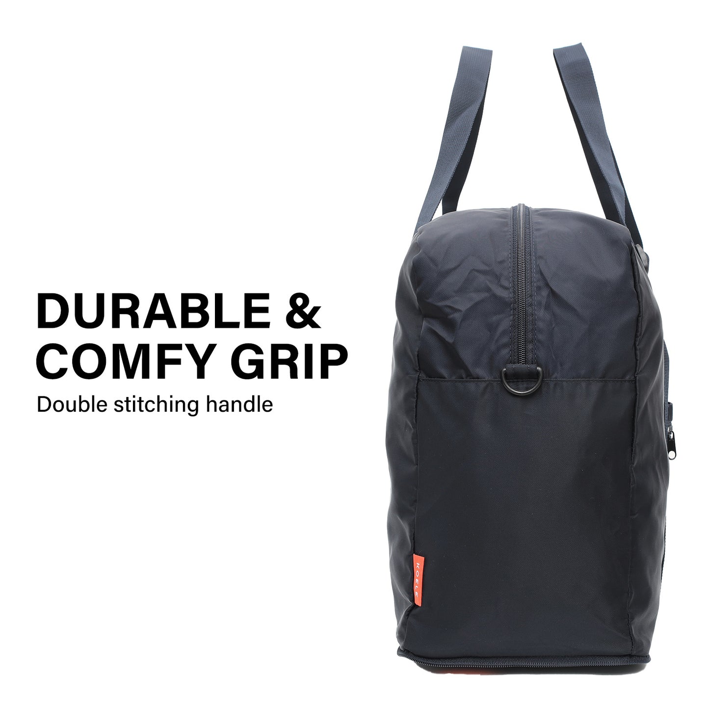 koele-navy-shopper-bag-travel-duffle-bag-foldable-laptop-luggage-ko-boston at www.mallsonline.com.au