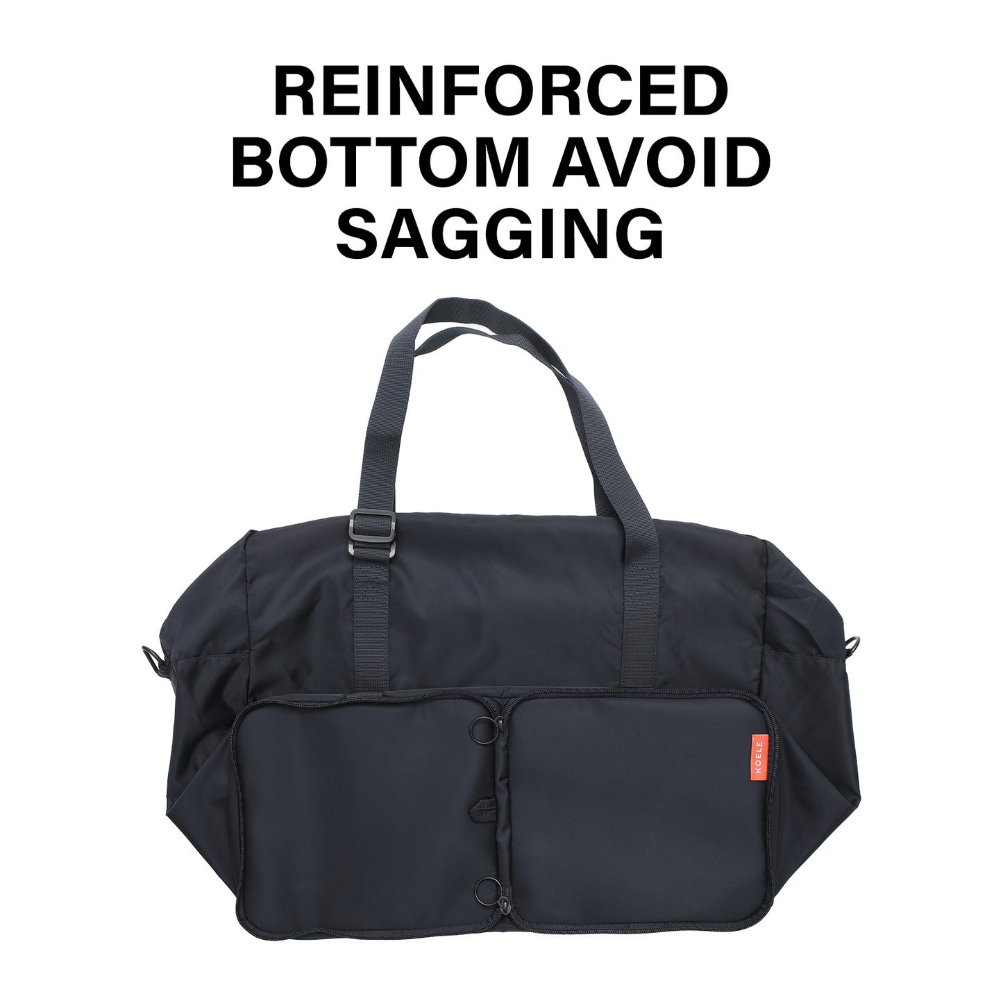koele-navy-shopper-bag-travel-duffle-bag-foldable-laptop-luggage-ko-boston at www.mallsonline.com.au