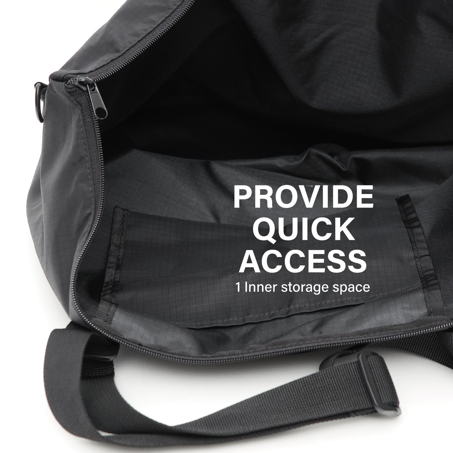 koele-black-shopper-bag-tote-bag-foldable-travel-laptop-grocery-ko-dual at www.mallsonline.com.au