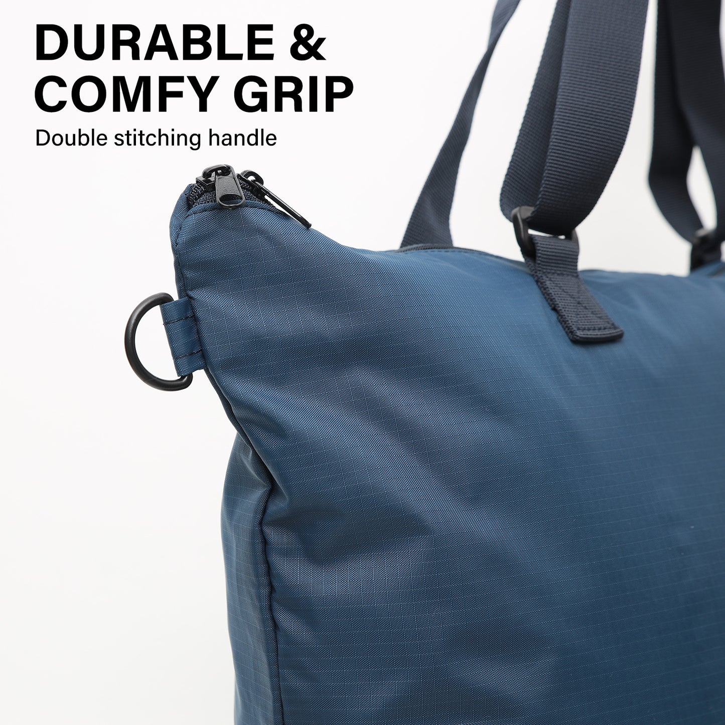 koele-navy-shopper-bag-tote-bag-foldable-travel-laptop-grocery-ko-dual at www.mallsonline.com.au