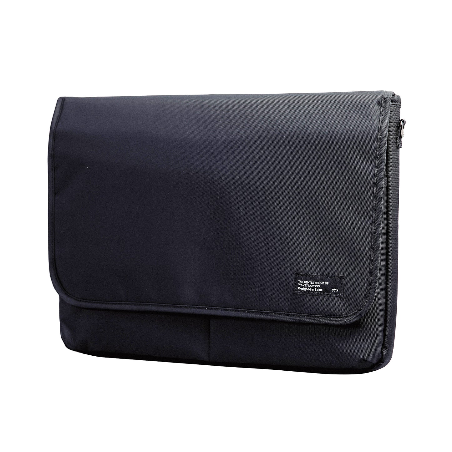 st9-l-size-15-6-16-inch-black-laptop-sleeve-padded-shoulder-bag-travel-carry-case-lato at www.mallsonline.com.au
