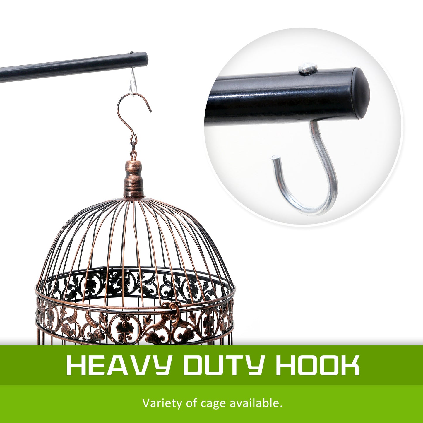 paw-mate-bird-cage-hanger-stand-parrot-aviary-solo-160cm www.mallsonline.com.au