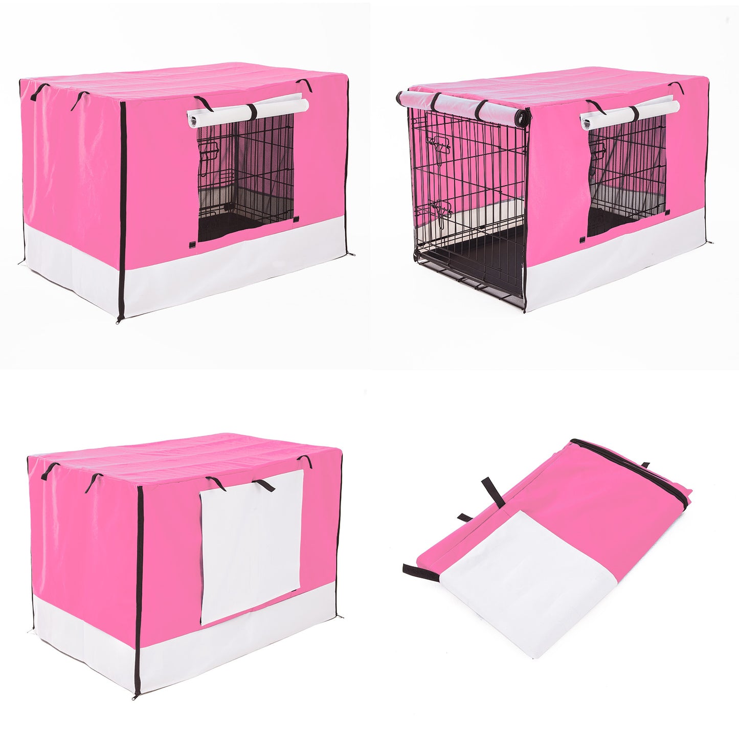 paw-mate-pink-cage-cover-enclosure-for-wire-dog-cage-crate-42in www.mallsonline.com.au