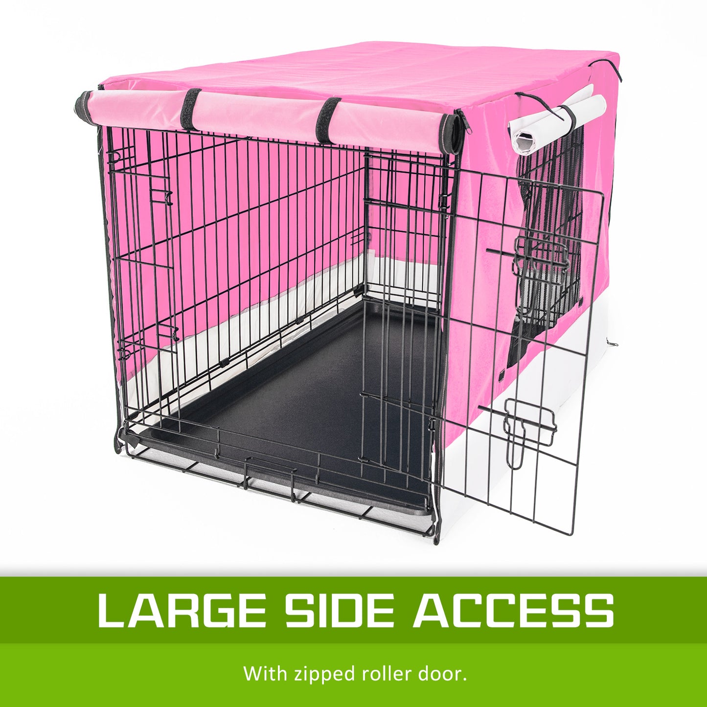 paw-mate-pink-cage-cover-enclosure-for-wire-dog-cage-crate-42in www.mallsonline.com.au
