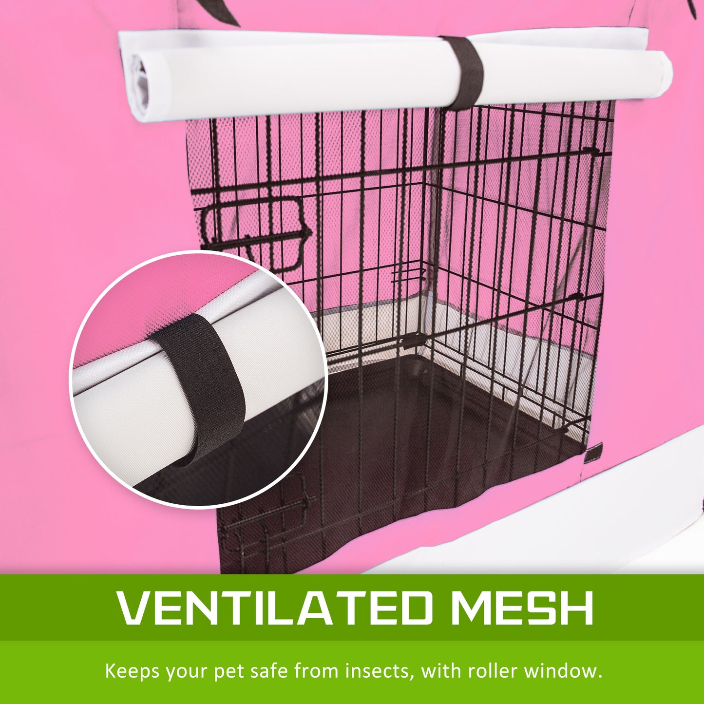 paw-mate-pink-cage-cover-enclosure-for-wire-dog-cage-crate-42in www.mallsonline.com.au